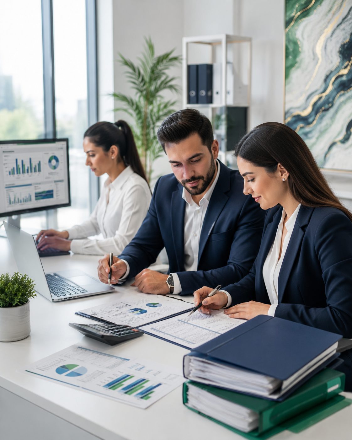 ZYVORA LLC bookkeeping and payroll team reviewing client accounts